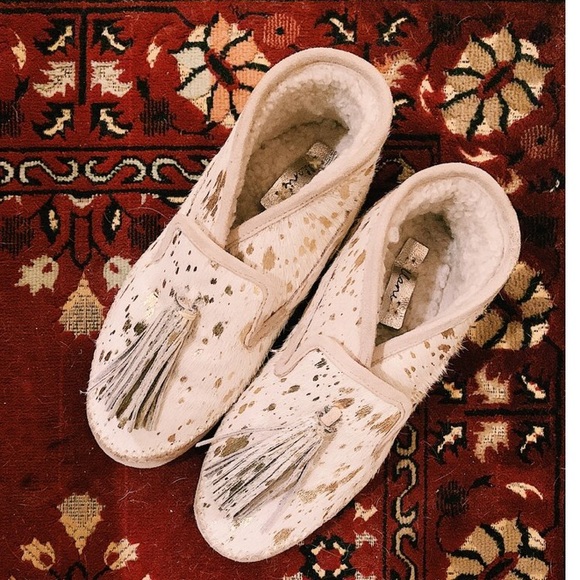 Llani Gilded Calf Moccasins - Picture 4 of 10